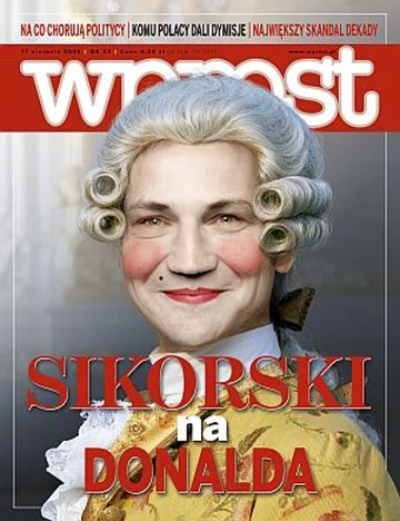 Okładka tygodnika Wprost nr 33/2008 (1338)