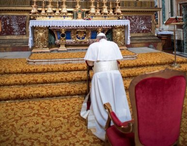 Miniatura: Pierwsze kazanie papieża Franciszka....
