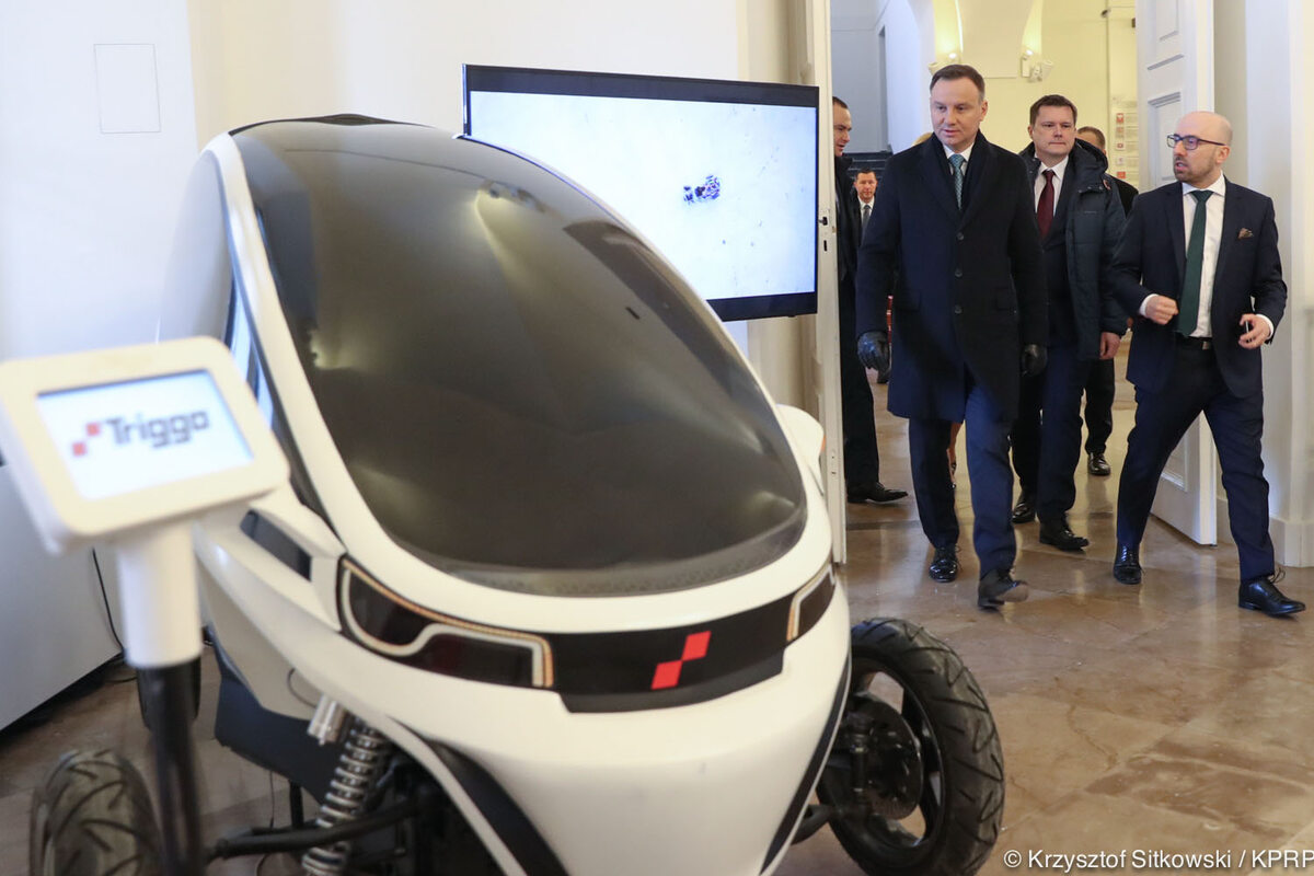 Prezentacja polskiej myśli technologicznej na dziedzińcu Pałacu Prezydenckiego 