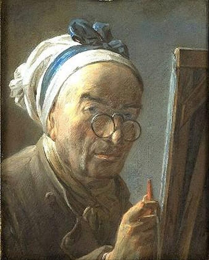 Jean Chardin. Autoportret z 1779 roku 
