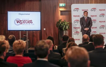 Redaktor naczelny "Wprost" Jacek Pochłopień Jacek Pochłopień podczas pomorskiej gali Orłów