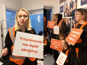 Miniatura: Okupacja siedziby sztabu Trzaskowskiego. W...