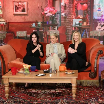 Lisa Kudrow i Courtney Cox w programie Ellen DeGeneres 