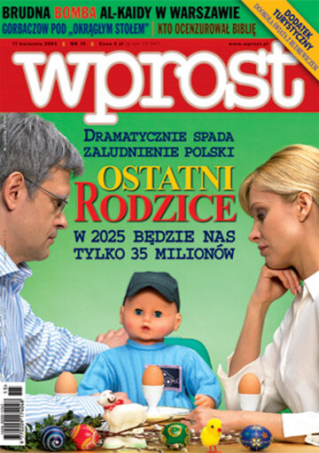 Okładka tygodnika Wprost nr 15/2004 (1115)