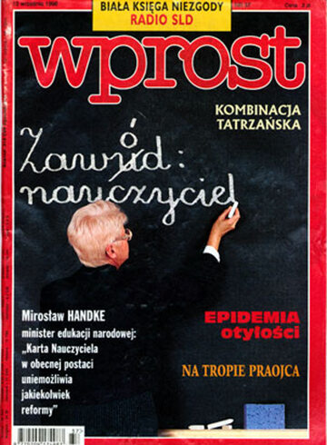 Okładka tygodnika Wprost nr 37/1998 (824)