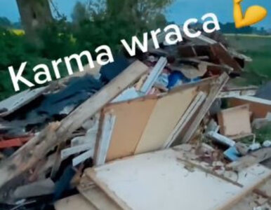Zebrał ciężarówkę śmieci i odwiózł je na podwórko właściciela. „Karma...