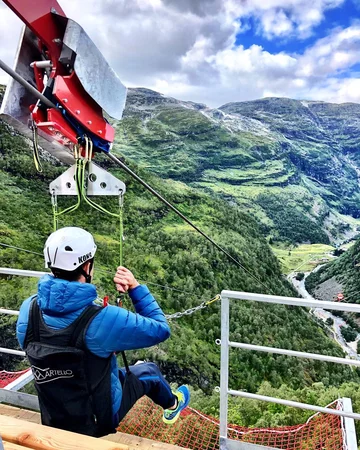 Kolejka tyrolska z Vatnahalsen do Kårdalen 