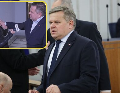 Miniatura: Skandaliczne zachowanie senatora PiS....