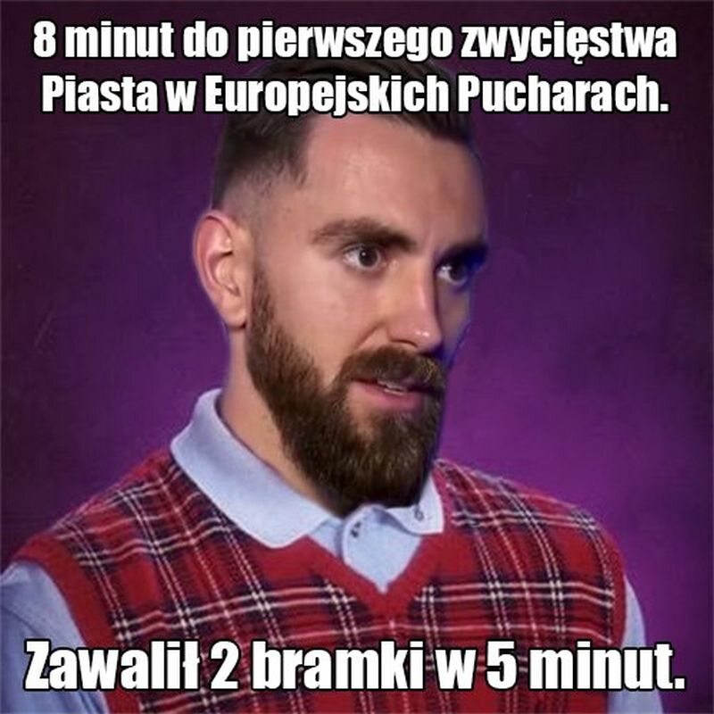 Mem po meczu Piasta Gliwice z BATE Borysów 