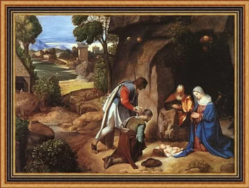 Giorgione &#8211; Adoracja pasterzy