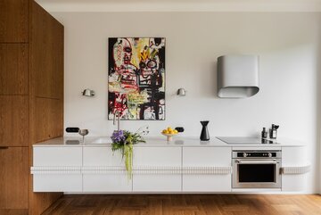 Apartament pełen sztuki, czyli designerski balans na Starym Mokotowie, projekt FUGA Architektura Wnętrz 