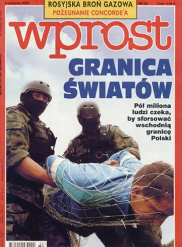 Okładka tygodnika Wprost nr 32/2000 (923)