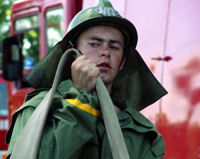 Miniatura: Strażacy gasili własną remizę