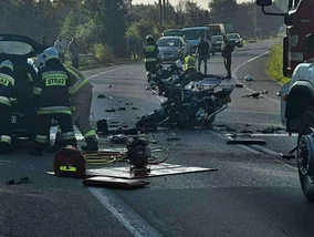 Miniatura: Tragiczny wypadek z udziałem motocyklisty....