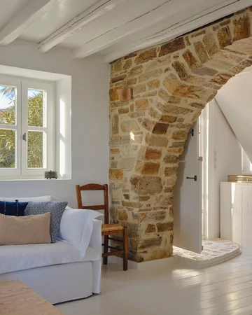 Dawna tłocznia wina nad samym morzem na Antiparos, projekt ARP 