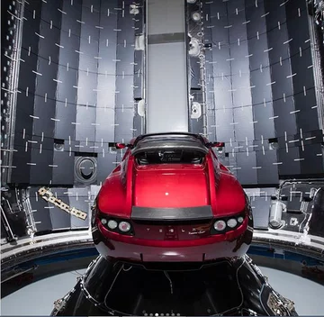 Tesla Roadster Elona Muska gotowy do lotu na orbitę Marsa 