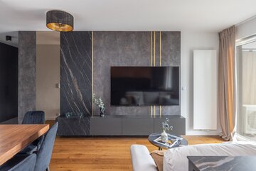 Mieszkanie z&nbsp;elegancko wykończonymi ścianami, projekt Decoroom