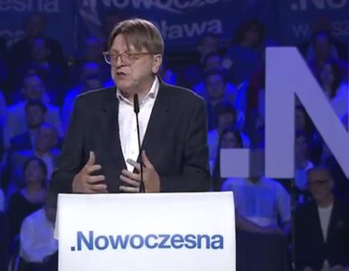 Miniatura: Verhofstadt na konwencji Nowoczesnej: Rząd...