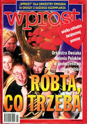 Okładka tygodnika Wprost nr 3/2002 (999)