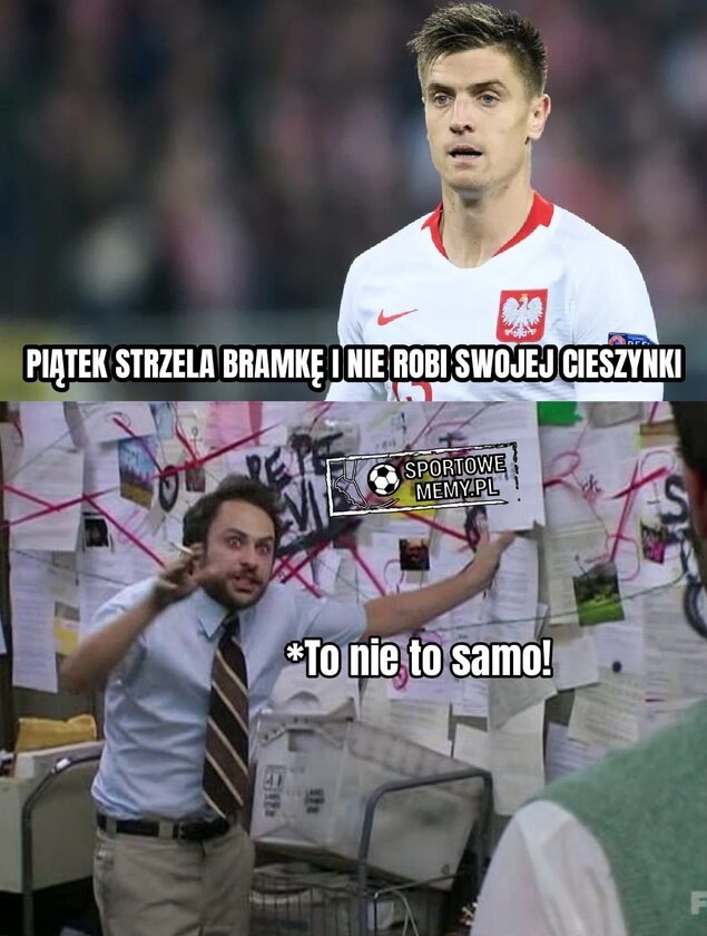 Mem po bramce Krzysztofa Piątka 