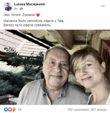 Jerzy Stuhr z&nbsp;c&oacute;rką Marianną