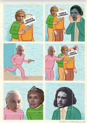 Mem komentujący przemianę Daenerys Targaryen w „Grze o tron” 