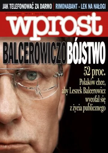 Okładka tygodnika Wprost nr 38/2006 (1240)