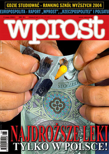 Okładka tygodnika Wprost nr 18/2004 (1118)