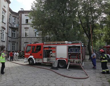 Miniatura: Pożar w szpitalu w Warszawie. Pacjenci...