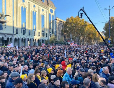 Miniatura: Protesty w Gruzji. Na ulice Tbilisi wyszło...