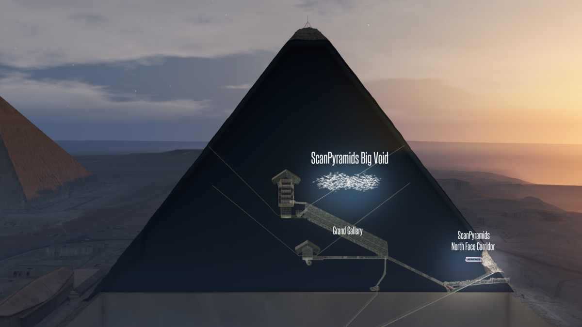 Rekonstrukcja wnętrza piramidy Cheopsa 