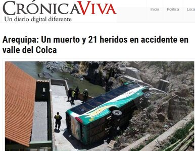 Miniatura: Peru: Autobus z polskimi turystami zsunął...