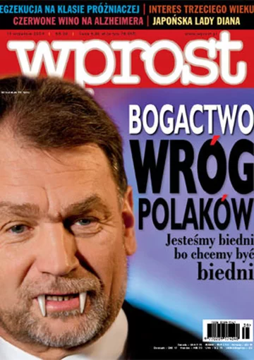 Okładka tygodnika Wprost nr 38/2004 (1138)