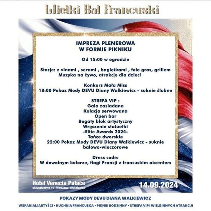 Wielka impreza w stylu francuskim