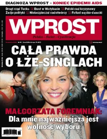 Okładka tygodnika Wprost nr 16/2009 (1371)