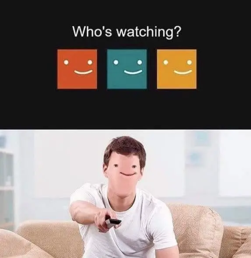 Mem zainspirowany serwisem Netflix „Kto ogląda?”