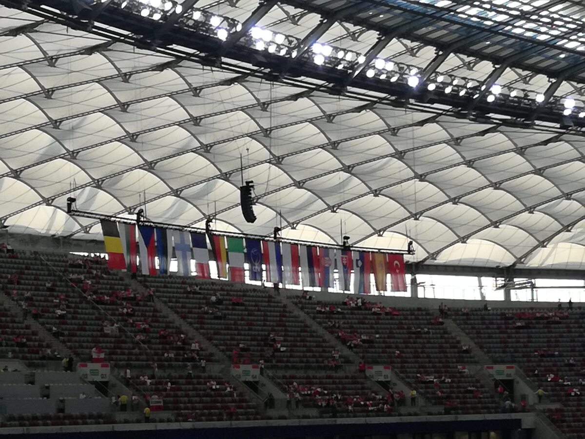 Stadion Narodowy przed meczem Polska - Serbia 
