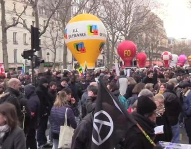 Miniatura: Protesty we Francji przeciwko reformie...