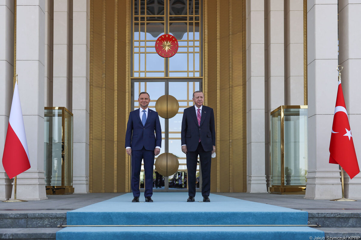 Andrzej Duda podczas wizyty w Turcji 