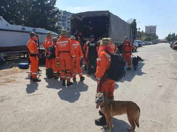 Polscy strażacy w Bejrucie 