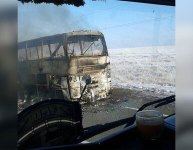 Miniatura: Pożar autokaru w Kazachstanie. Zginęły 52...