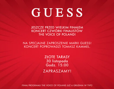 Miniatura: Czterech Finalistów "The Voice of Poland"...