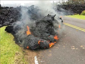 Lawa z wulkanu Kilauea 