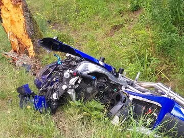Śmiertelny wypadek motocyklisty
