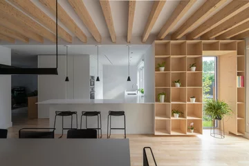 Półwysep kuchenny, projekt wnętrz: Dupont Blouin v2com, 5554-01, wyspa kuchenna, półwysep kuchenny