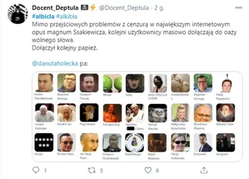 Mem podsumowujący start serwisu Albicla 