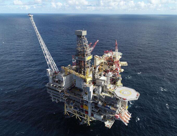 Platforma wydobywcza na złożu Gina Krog na Morzu Północnym