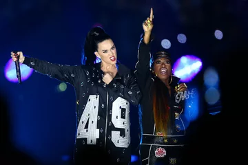 Katy Perry podczas Super Bowl (fot.NFL.com)