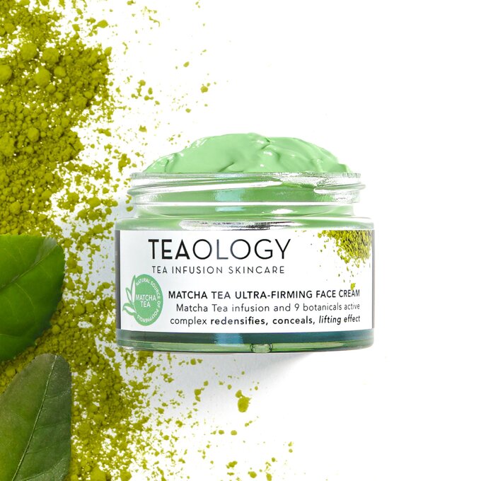 Ujędrniający krem do twarzy i szyi z Matcha marki Teaology