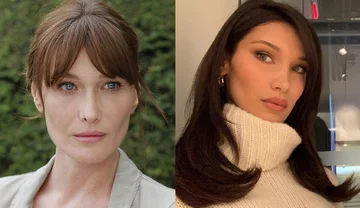 9. Carla Bruni i Bella Hadid 